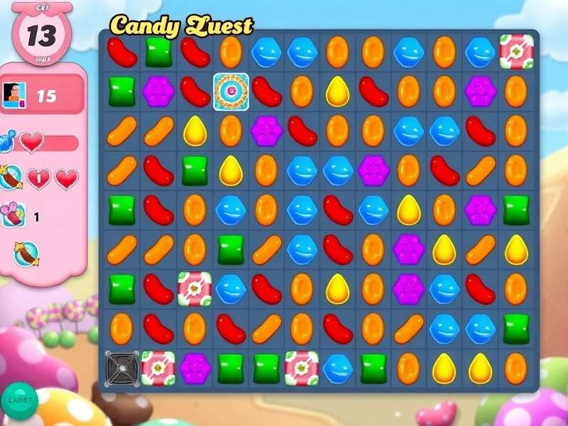 Candy Quest colorful candy matching gameplay